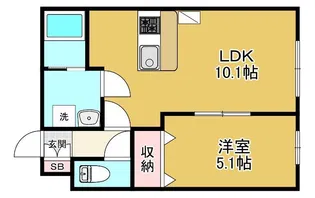 CUBIC K5【3階】の間取り