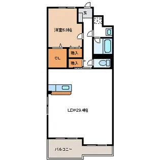 静岡県浜松市中央区蜆塚2【マンション】の間取り