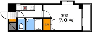 ヴェルパレス楠木【6階】の間取り