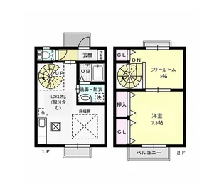 栃木県栃木市大平町西野田【一戸建】の間取り