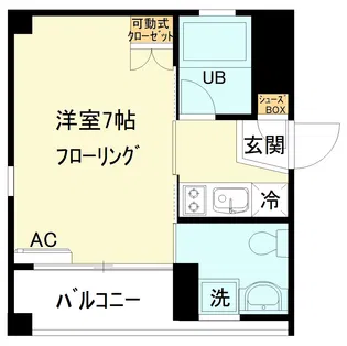 SK Flats 東神奈川【4階】の間取り