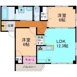 クレソンMR-1【1階】の間取り