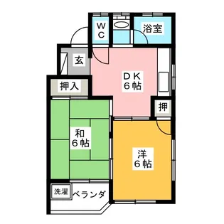 コーポ滝川【2階】の間取り