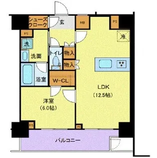 ジェノヴィア新宿中落合スカイガーデン【1階】の間取り