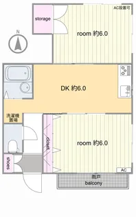 グリーンキャッスル【2階】の間取り