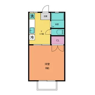 東京都三鷹市大沢3【アパート】の間取り