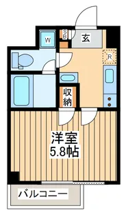 東京都八王子市南町【マンション】の間取り
