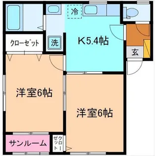 ブルターニュI・II【2階】の間取り