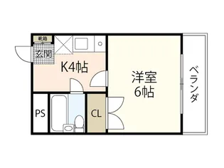 第2世良ビル【2階】の間取り