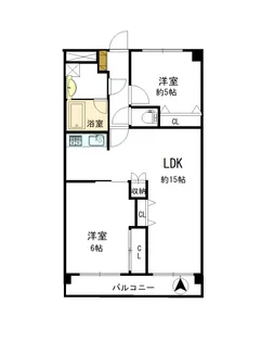 ピースフルトモエ【1階】の間取り