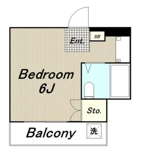 コーポリバーサイド【2階】の間取り