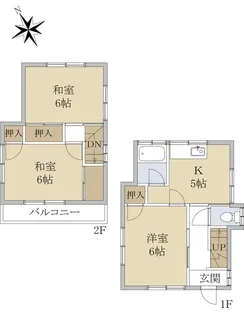 東京都八王子市大楽寺町【一戸建】の間取り