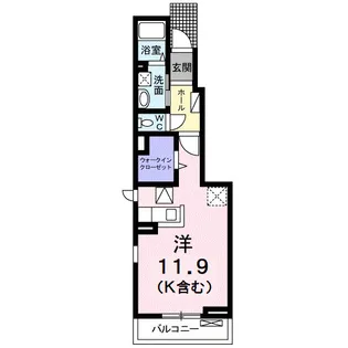 M’s garden竹原中央II【1階】の間取り