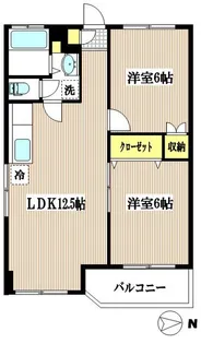 シャトレー新井【2階】の間取り