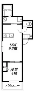 【最上階角部屋・ペット(犬猫)可・ネット使い放題】 ABBY【3階】の間取り