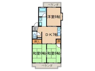 マンション柳【3階】の間取り