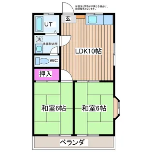 エントピアコーポ【2階】の間取り