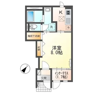 茨城県ひたちなか市小貫山2【アパート】の間取り