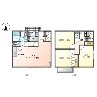岐阜県岐阜市西鶉5【一戸建】の間取り