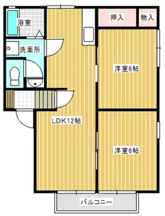 クラフト6番館【2階】の間取り