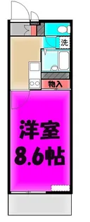 サンハイムかわなか【3階】の間取り