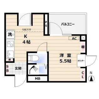 マンションSUZUNO【4階】の間取り