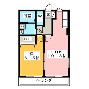 ボナール西塚【2階】の間取り