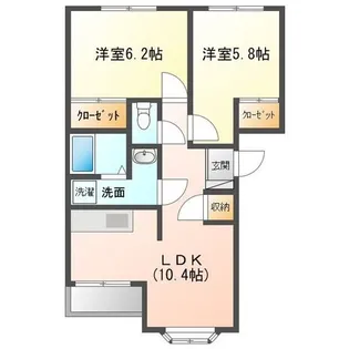 ヴィラージュII【1階】の間取り