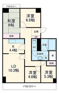 幕張ハウス【2階】の間取り