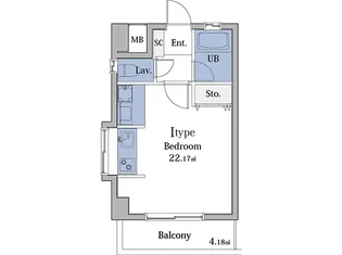 メゾン須磨2000 初期費用ゼロ【8階】の間取り