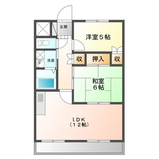 メゾンド・木太【2階】の間取り