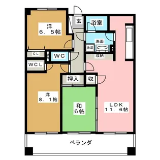 グランドパレス松本大手【12階】の間取り