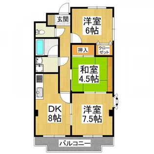 パークヒルズ千代田【2階】の間取り
