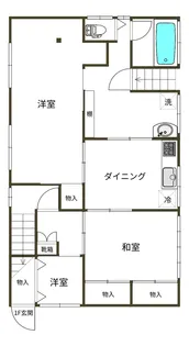 ラーデン中央町【2階】の間取り