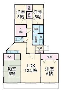 グリーンヒル藤が丘C【2階】の間取り