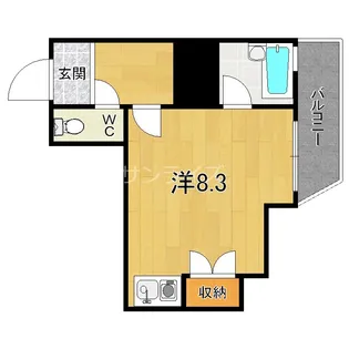 ロイヤルシャトー雅【4階】の間取り