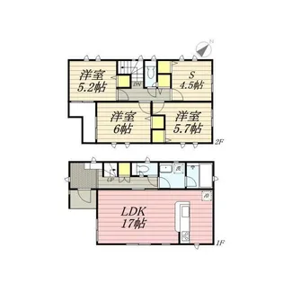 神奈川県相模原市中央区淵野辺本町4【一戸建】の間取り