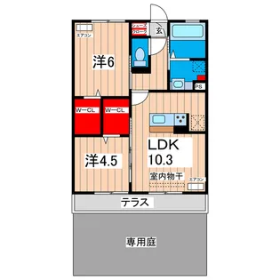 S.グランディール【1階】の間取り