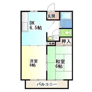 サンビレッジ大宮 A【1階】の間取り