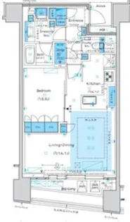 プラウド渋谷東【9階】の間取り