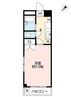 エスポワール黒髪【5階】の間取り