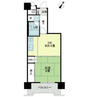 ライオンズマンション番町【10階】の間取り