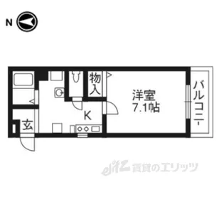 TIMUR九条【5階】の間取り