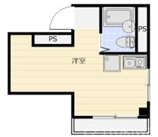 1Rの間取り画像