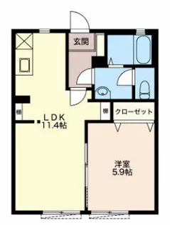 アニバーサリー A【1階】の間取り