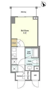東京都港区三田3【マンション】の間取り
