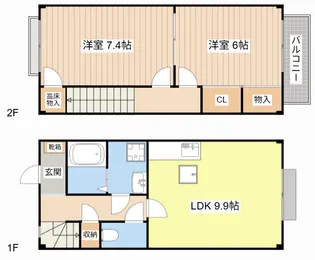 滋賀県犬上郡豊郷町大字四十九院【一戸建】の間取り