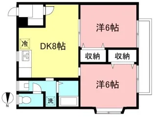 東京都世田谷区給田3【アパート】の間取り