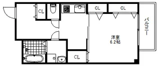 ミラバル三宮【6階】の間取り