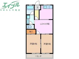 グリーンヒルたからII【2階】の間取り